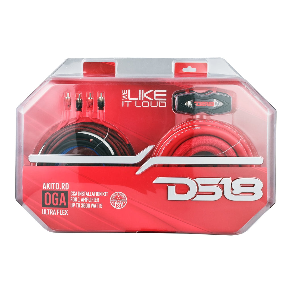 DS18 AKIT0.RD 0-GA Amplifier Installation Wiring Kit - Red — image 5