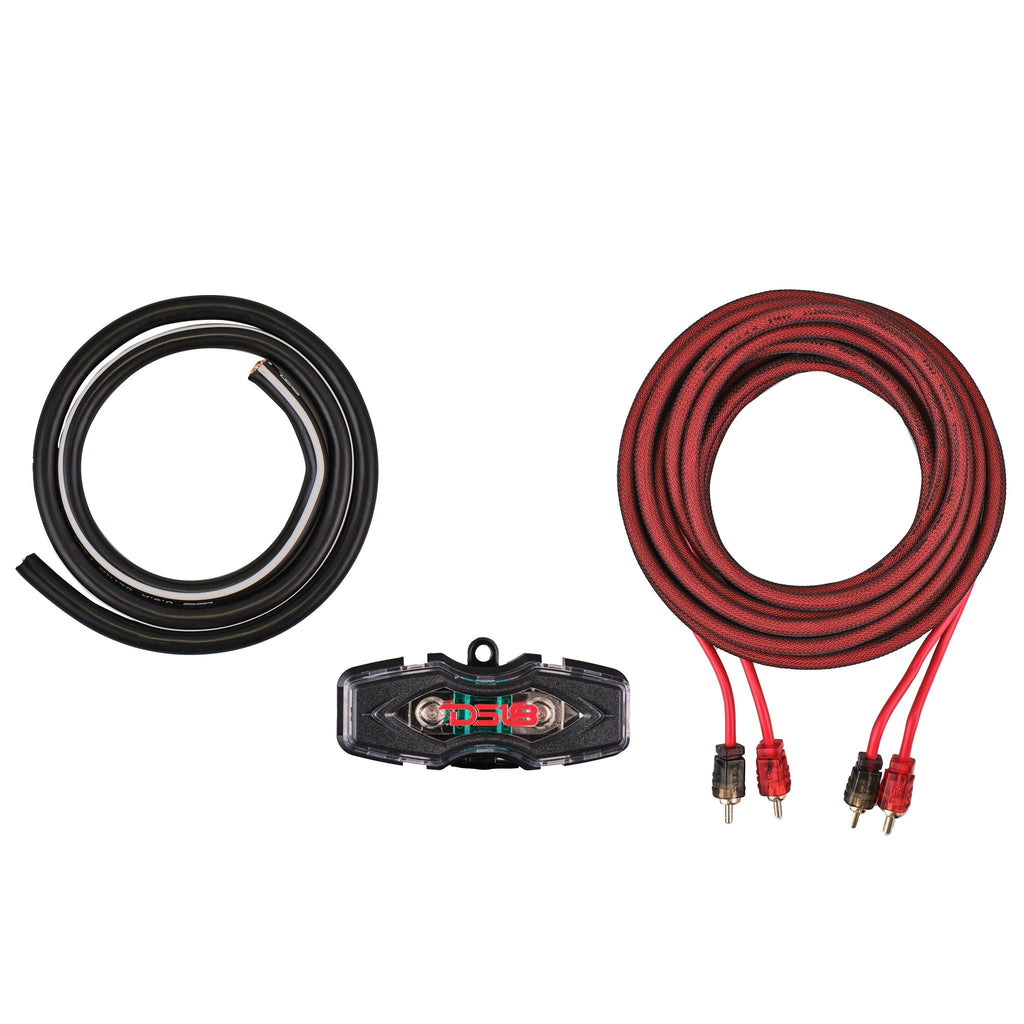 DS18 AKIT4.RD 4-GA Amplifier Installation Wiring Kit - Red — image 2