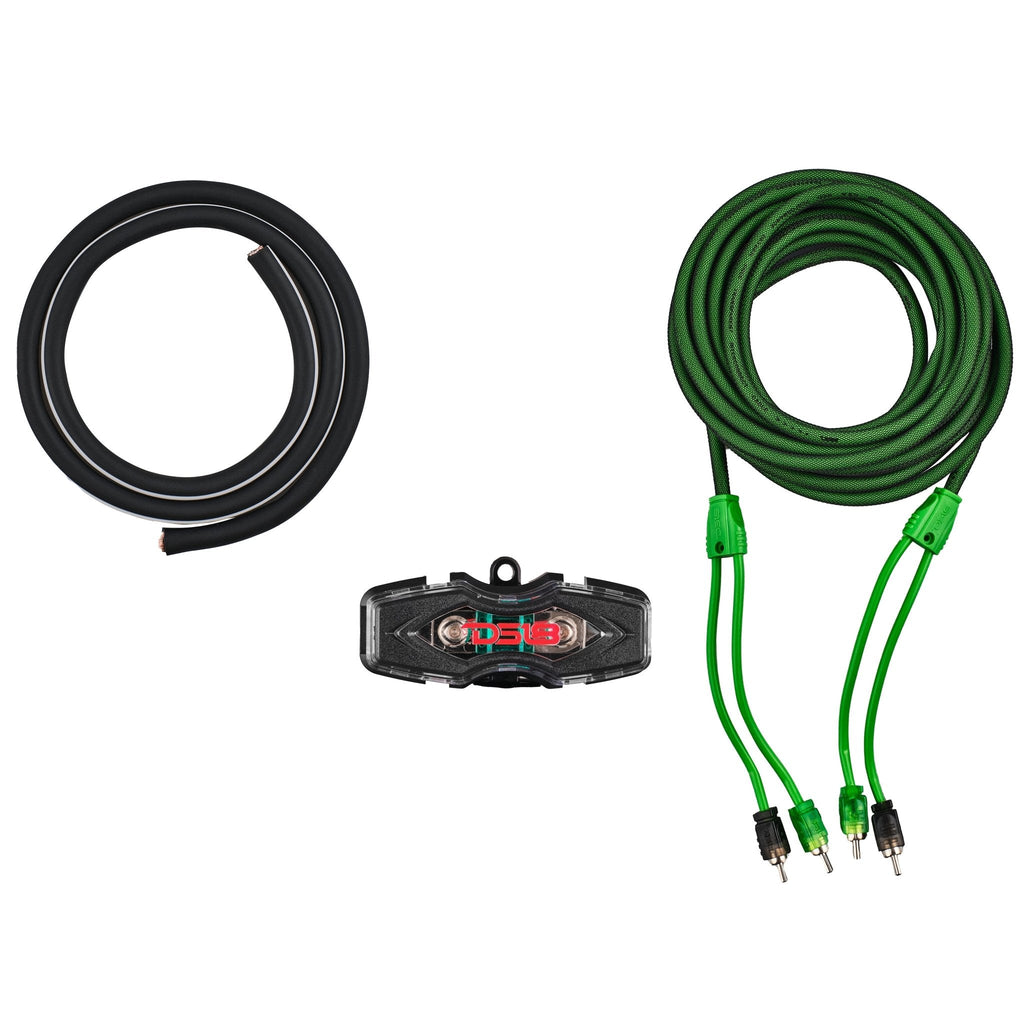 DS18 AKIT4.GR 4-GA Amplifier Installation Wiring Kit - Green — image 2