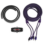 DS18 AKIT4.PU 4-GA Amplifier Installation Wiring Kit - Purple — image 2