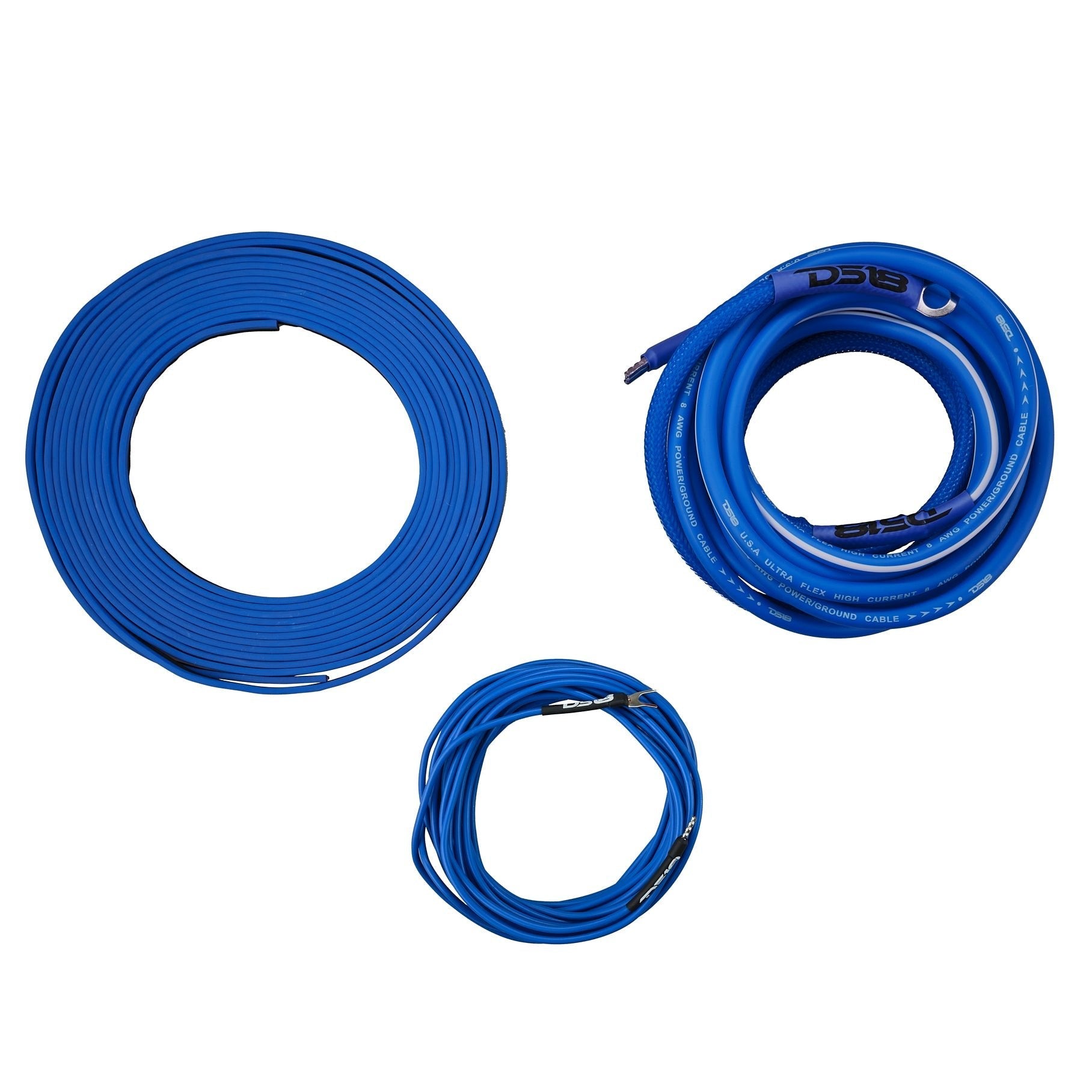 DS18 AKIT8.BL 8-GA Amplifier Installation Wiring Kit - Blue — image 3