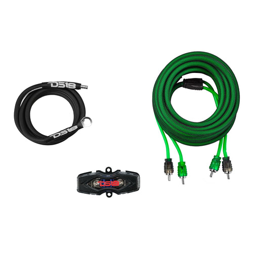 DS18 AKIT8.GR 8-GA Amplifier Installation Wiring Kit - Green — image 2