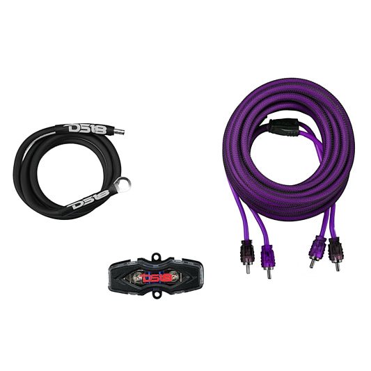 DS18 AKIT8.PU 8-GA Amplifier Installation Wiring Kit - Purple — image 2