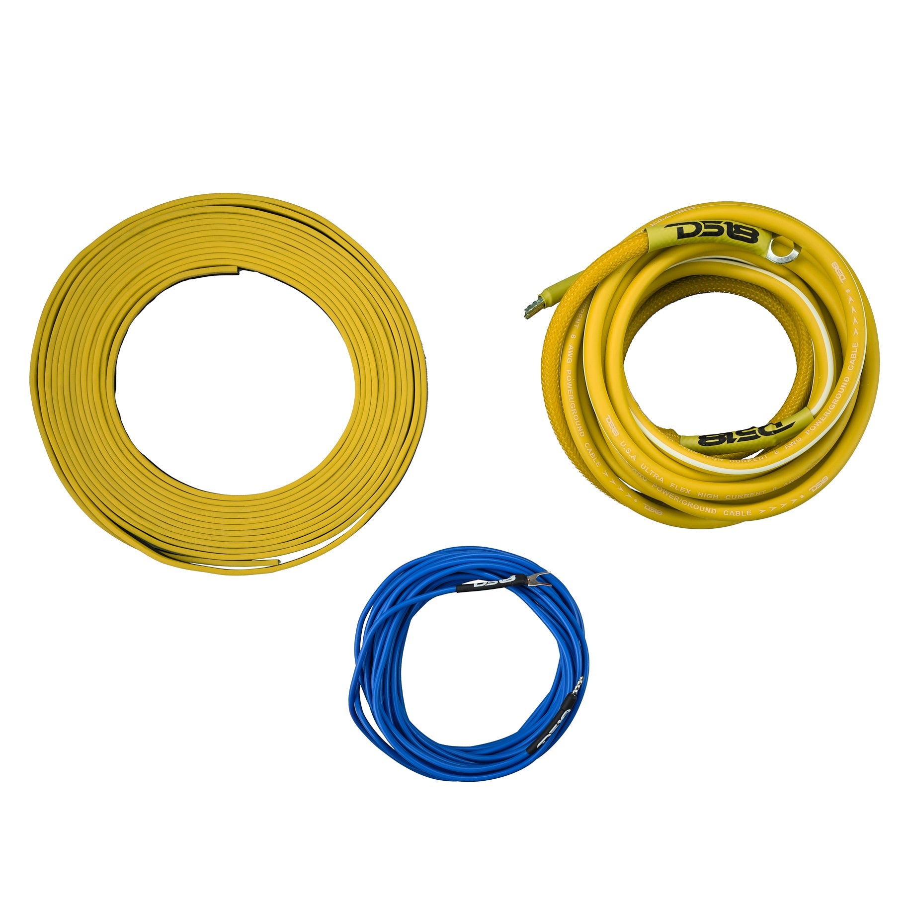 DS18 AKIT8.YL 8-GA Amplifier Installation Wiring Kit - Yellow — image 3