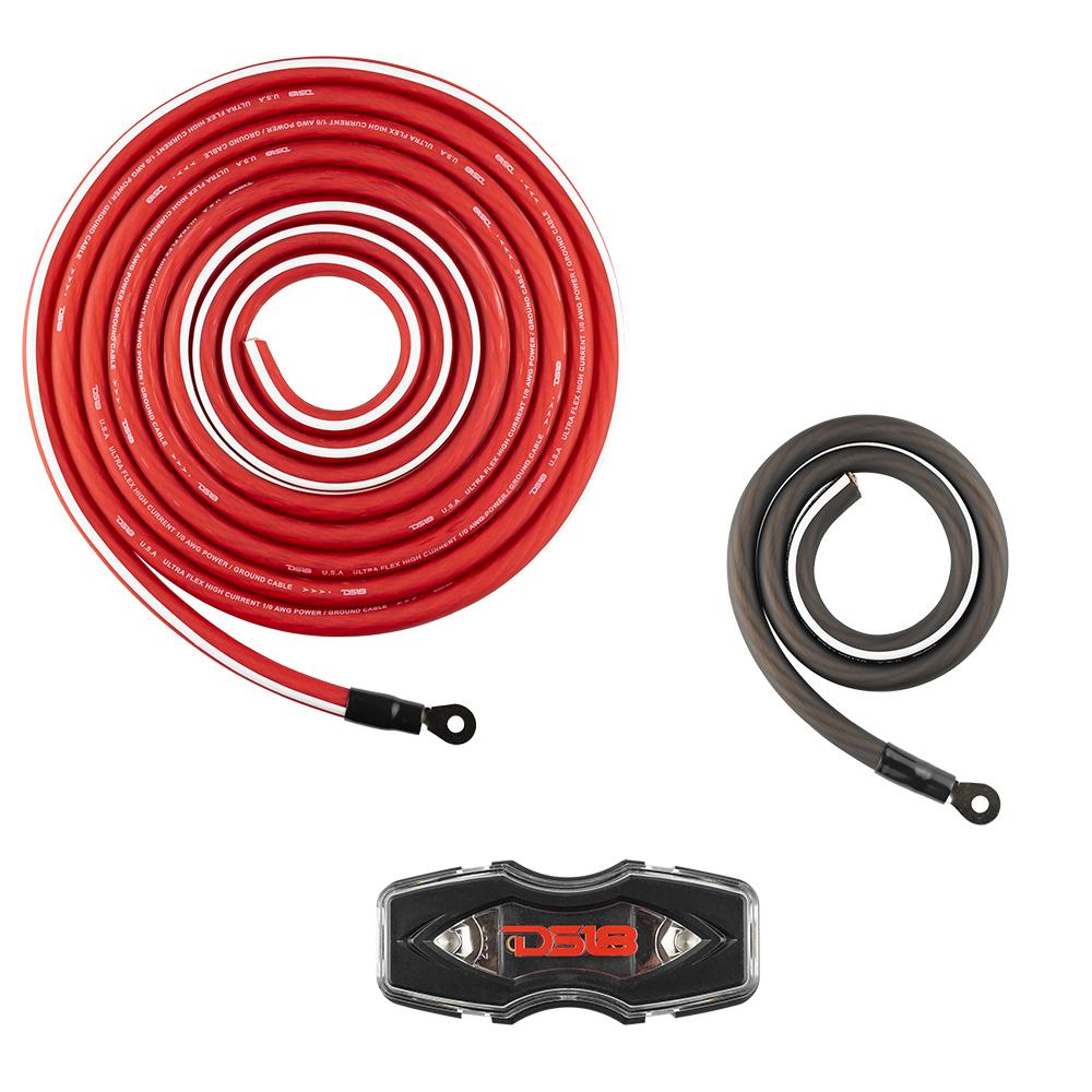 DS18 AMPKIT4 4-GA CCA Amplifier Installation Kit - RED — image 5