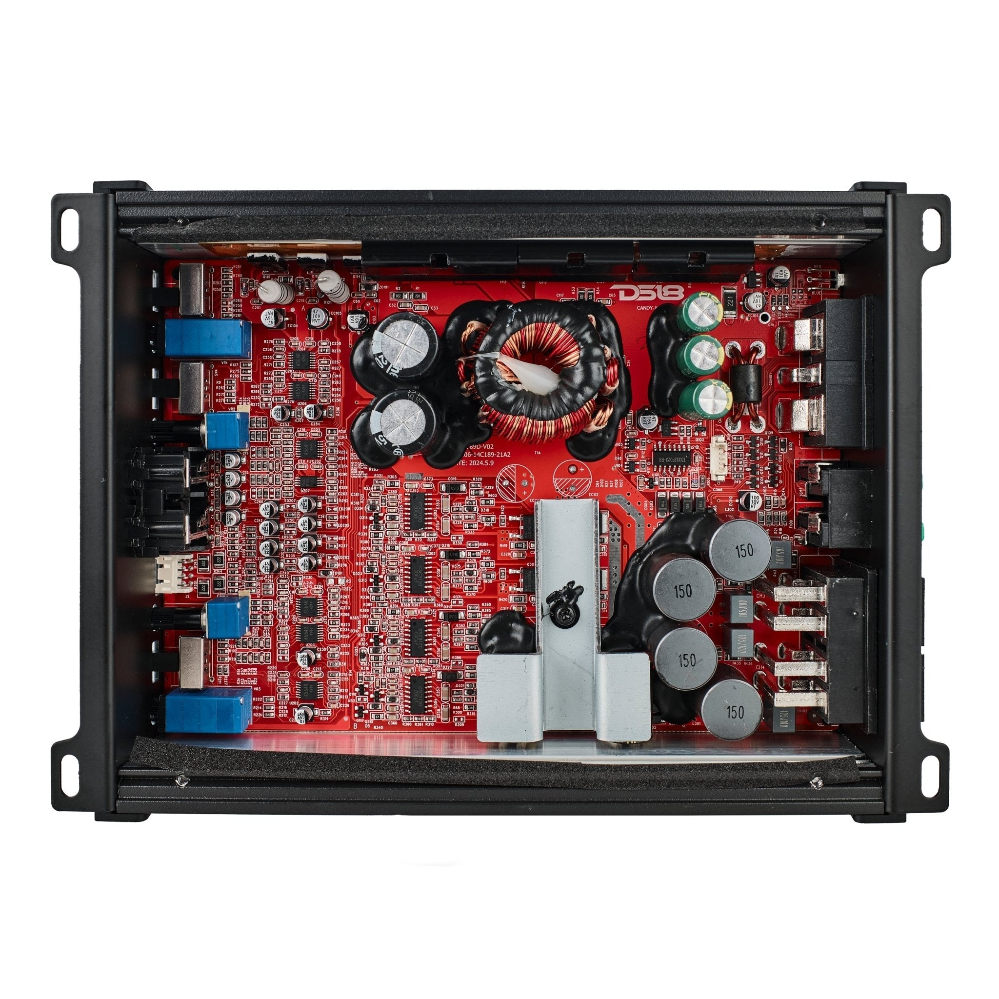 DS18 CANDY-X4B CANDY Compact Full-Range Class D 4-Channel Amplifier 1600 Watts — image 2