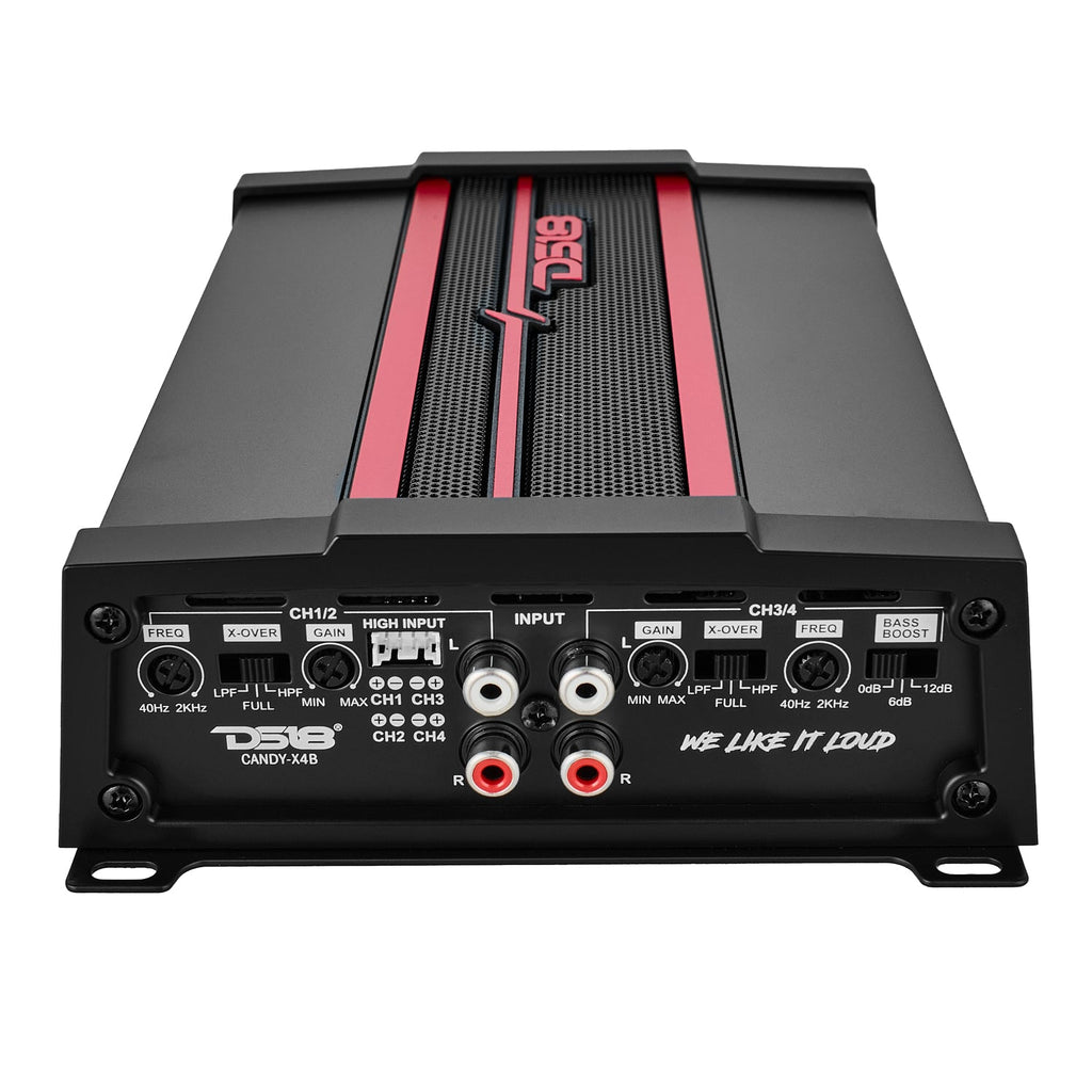 DS18 CANDY-X4B CANDY Compact Full-Range Class D 4-Channel Amplifier 1600 Watts — image 3