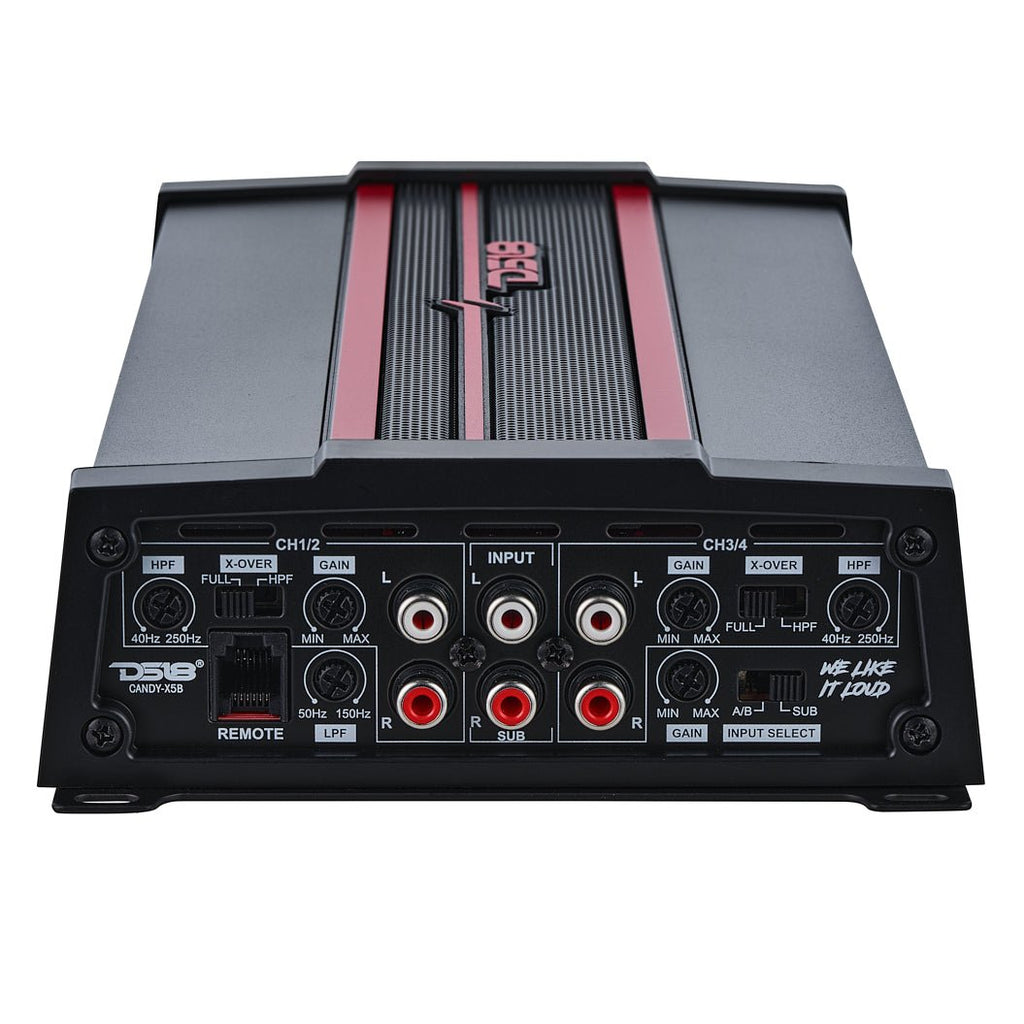 DS18 CANDY-X5B CANDY Compact Full-Range Class D 5-Channel Amplifier 2000 Watts — image 3