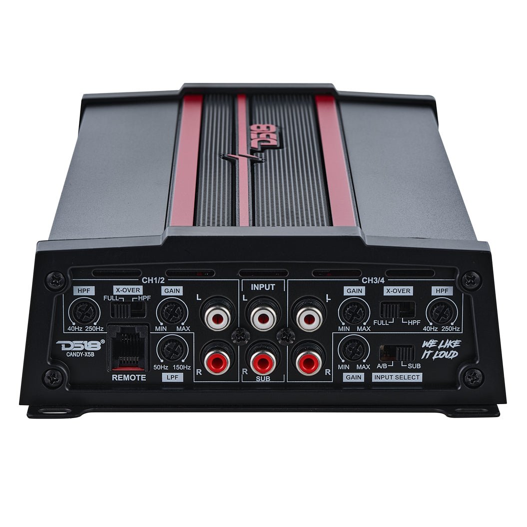 DS18 CANDY-X5B CANDY Compact Full-Range Class D 5-Channel Amplifier 2000 Watts — image 3