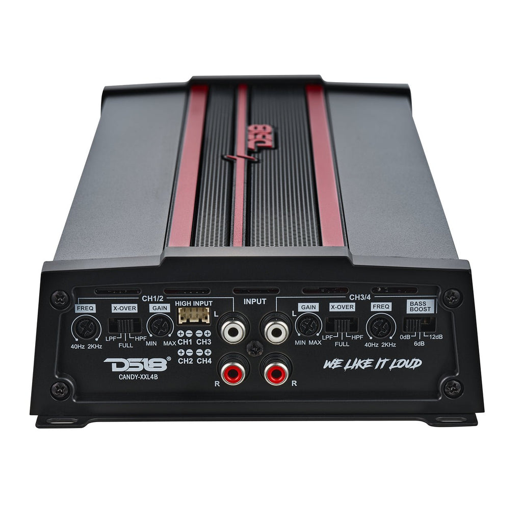 DS18 CANDY-XXL4B CANDY Compact Full-Range Class D 4-Channel Amplifier 3200 Watts — image 4