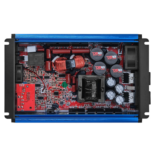 DS18 FRP-2.5K/BL Compact Full-Range Class D 1-Channel Amplifier 2,500 Watts Rms @ 1-Ohm - Blue — image 2
