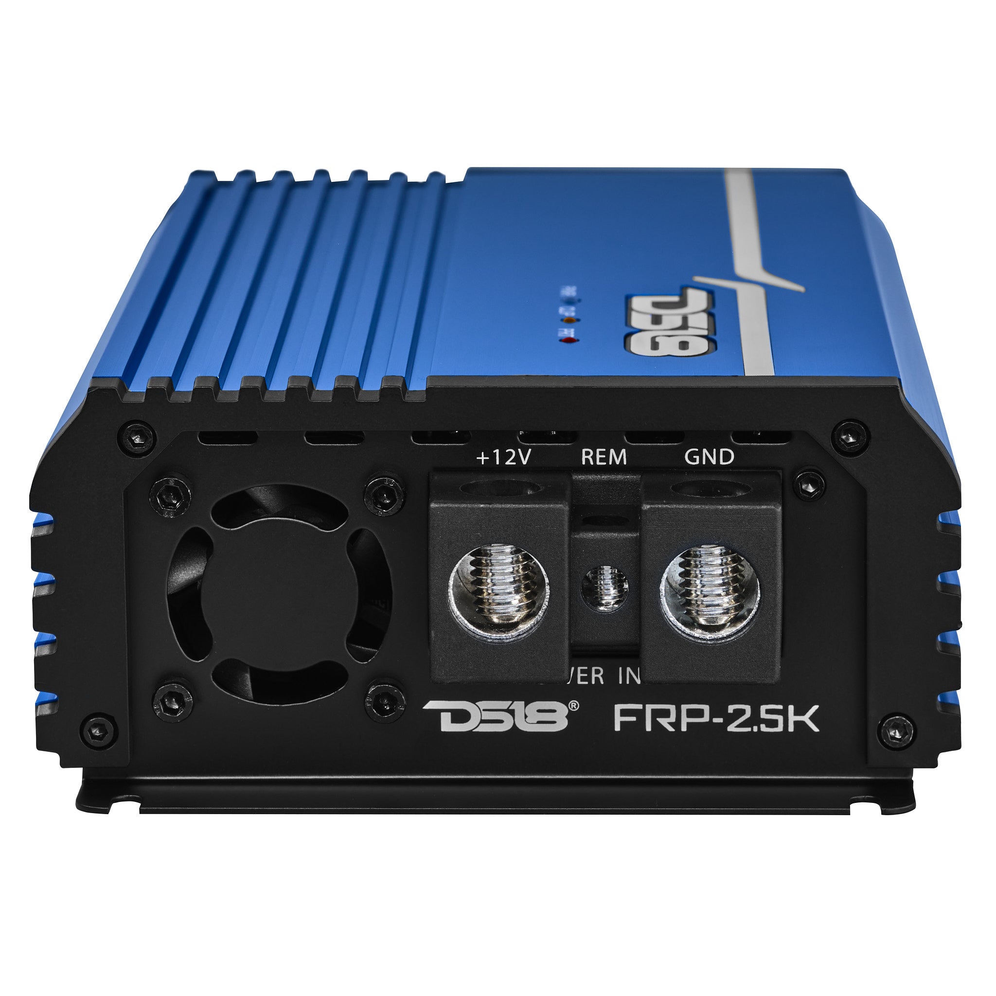 DS18 FRP-2.5K/BL Compact Full-Range Class D 1-Channel Amplifier 2,500 Watts Rms @ 1-Ohm - Blue — image 4