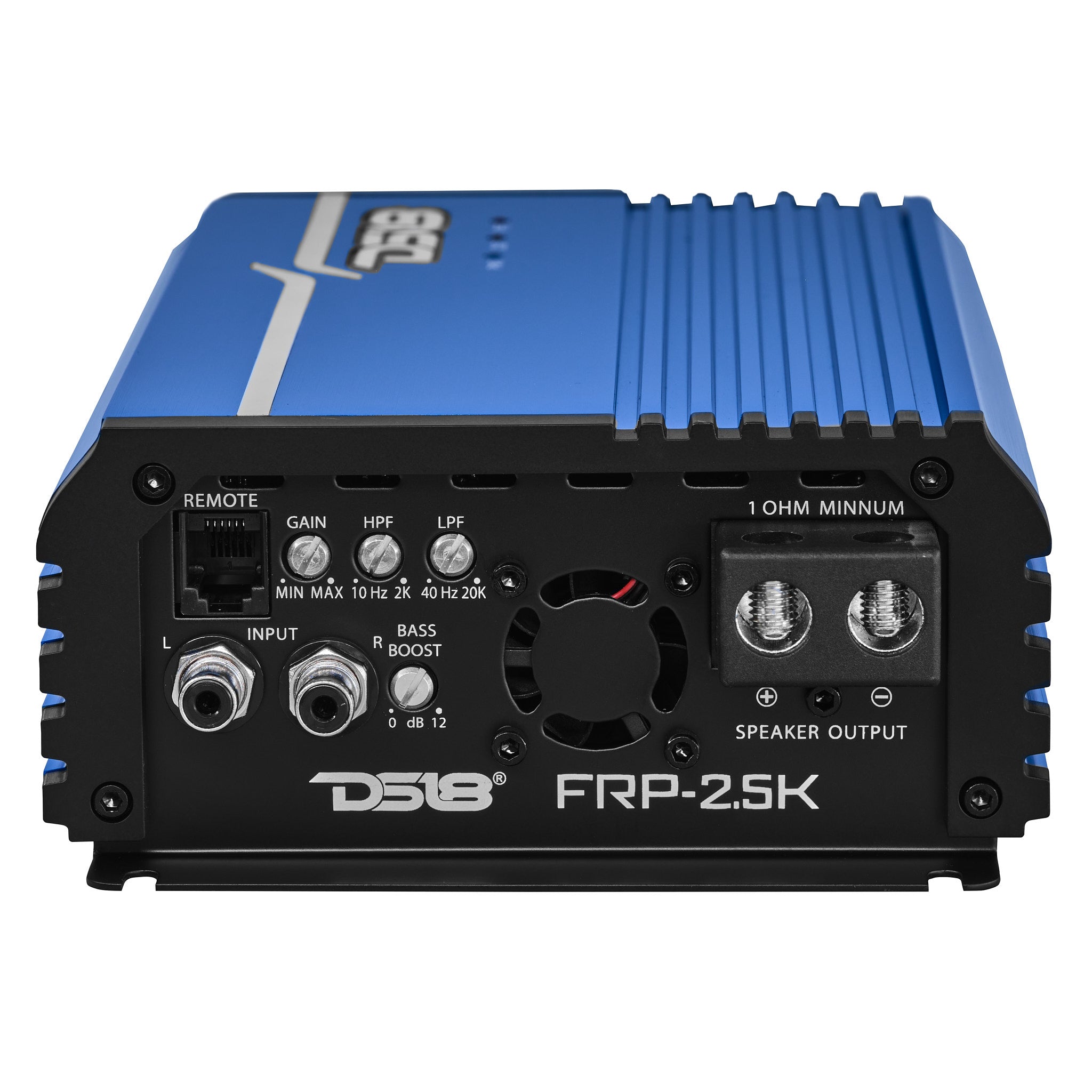 DS18 FRP-2.5K/BL Compact Full-Range Class D 1-Channel Amplifier 2,500 Watts Rms @ 1-Ohm - Blue — image 5