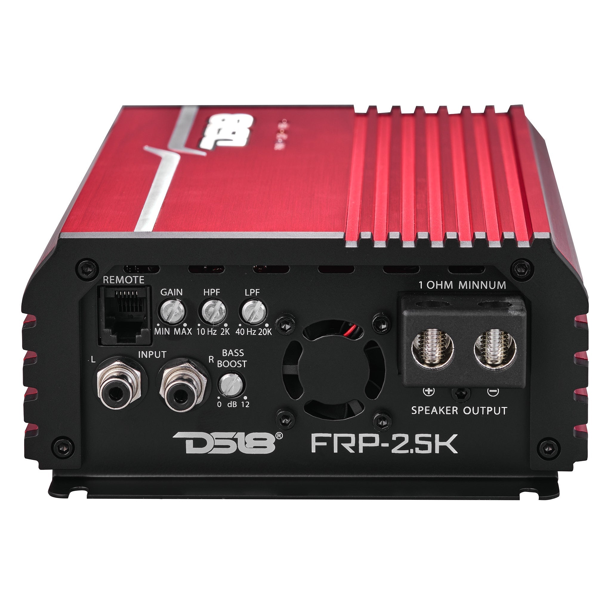DS18 FRP-2.5K/RD Compact Full-Range Class D 1-Channel Amplifier 2,500 Watts Rms @ 1-Ohm - Red — image 5