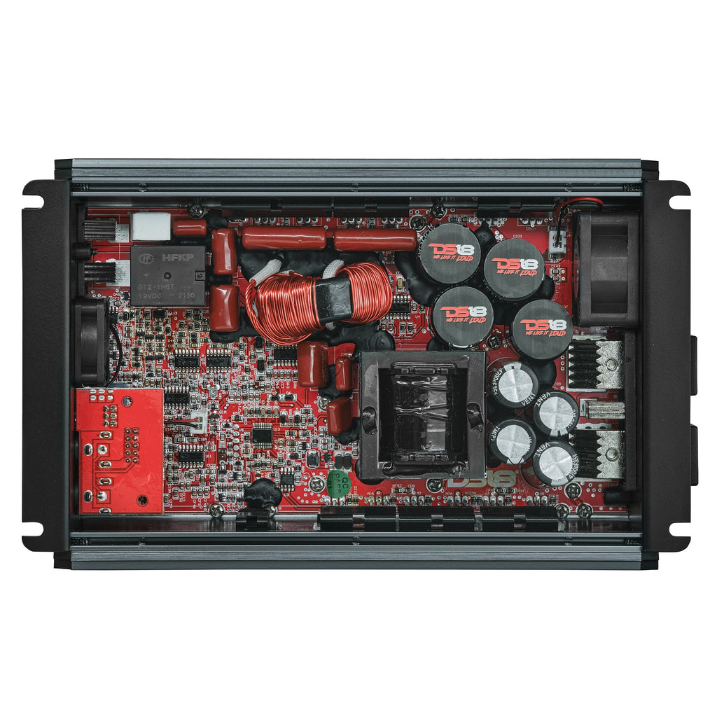 DS18 FRP-2.5K/TI Compact Full-Range Class D 1-Channel Amplifier 2,500 Watts Rms @ 1-Ohm - Titanium — image 2