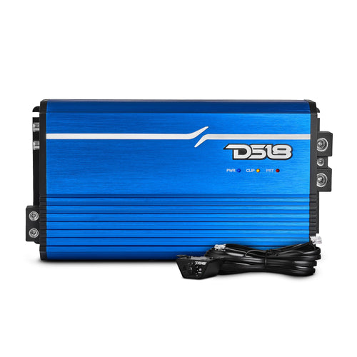 DS18 FRP-3.5K/BL Compact Full-Range Class D 1-Channel Amplifier 3,500 Watts Rms @ 1-Ohm - Blue — image 1