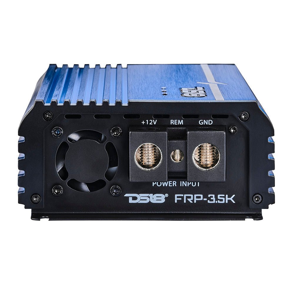 DS18 FRP-3.5K/BL Compact Full-Range Class D 1-Channel Amplifier 3,500 Watts Rms @ 1-Ohm - Blue — image 5