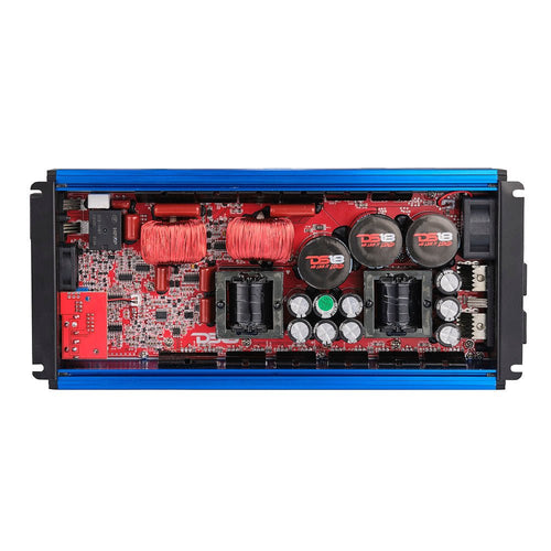 DS18 FRP-5K/BL Compact Full-Range Class D 1-Channel Amplifier 5,000 Watts Rms @ 1-Ohm - Blue — image 2