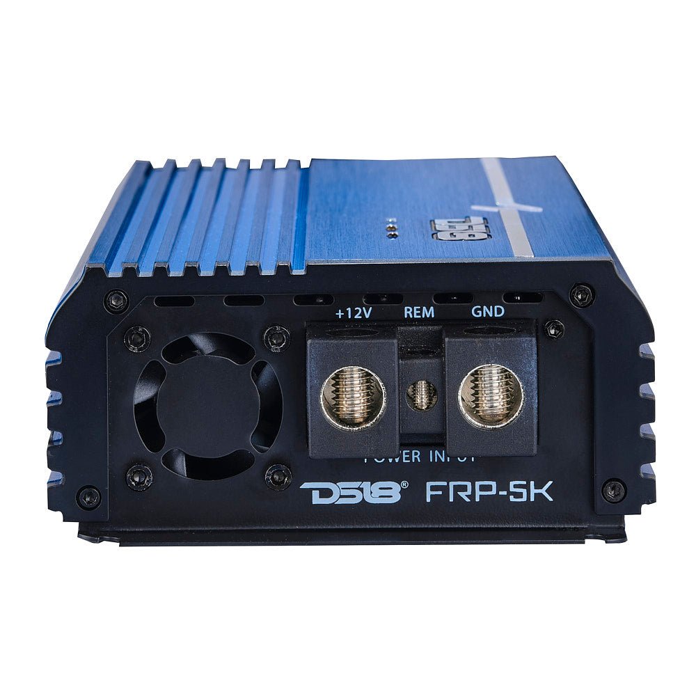 DS18 FRP-5K/BL Compact Full-Range Class D 1-Channel Amplifier 5,000 Watts Rms @ 1-Ohm - Blue — image 5
