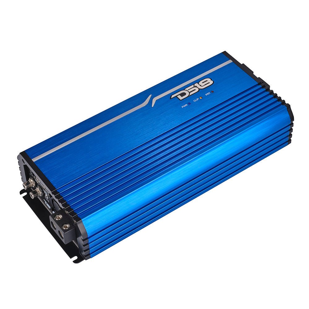DS18 FRP-5K/BL Compact Full-Range Class D 1-Channel Amplifier 5,000 Watts Rms @ 1-Ohm - Blue — image 3