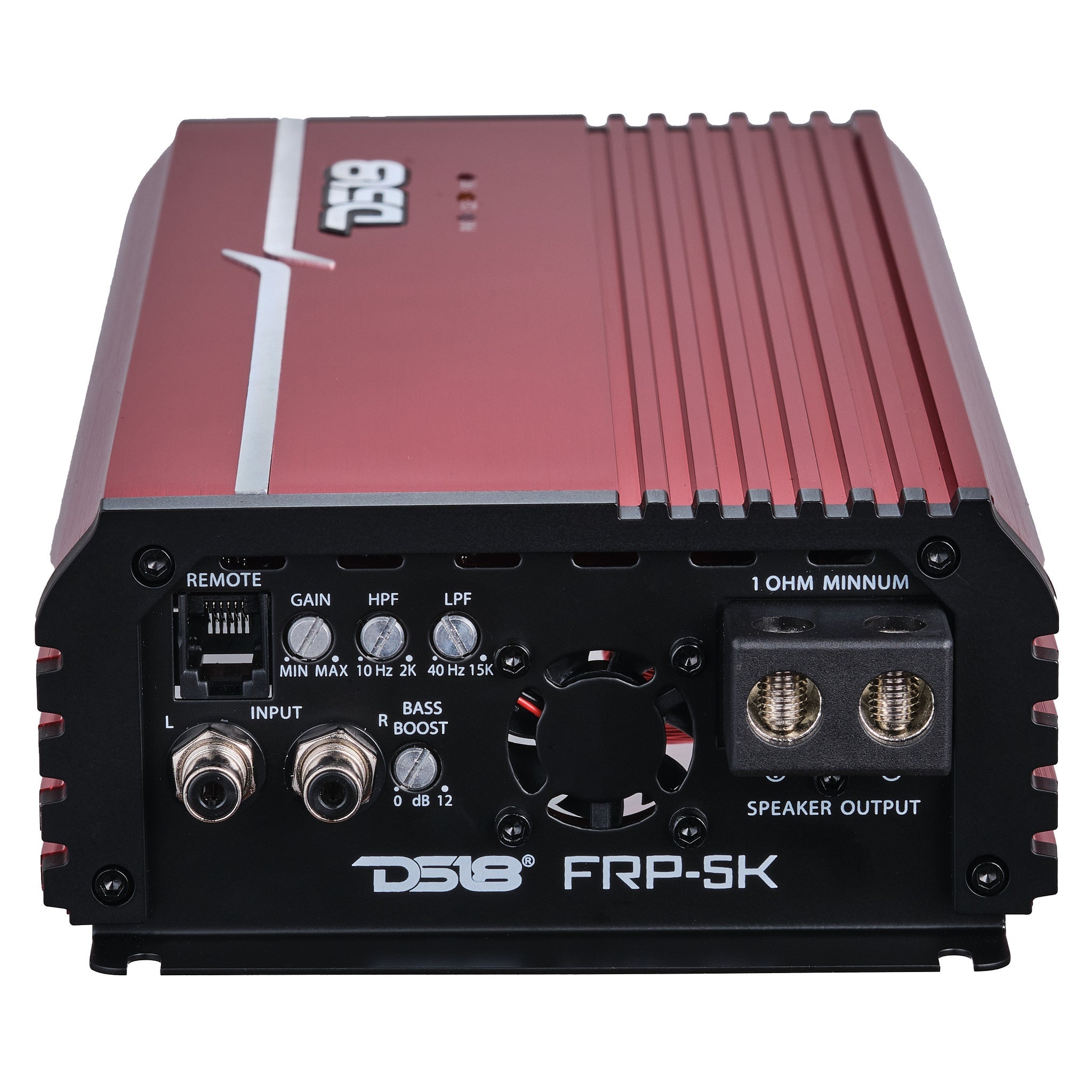 DS18 FRP-5K/RD Compact Full-Range Class D 1-Channel Amplifier 5,000 Watts Rms @ 1-Ohm - Red — image 4