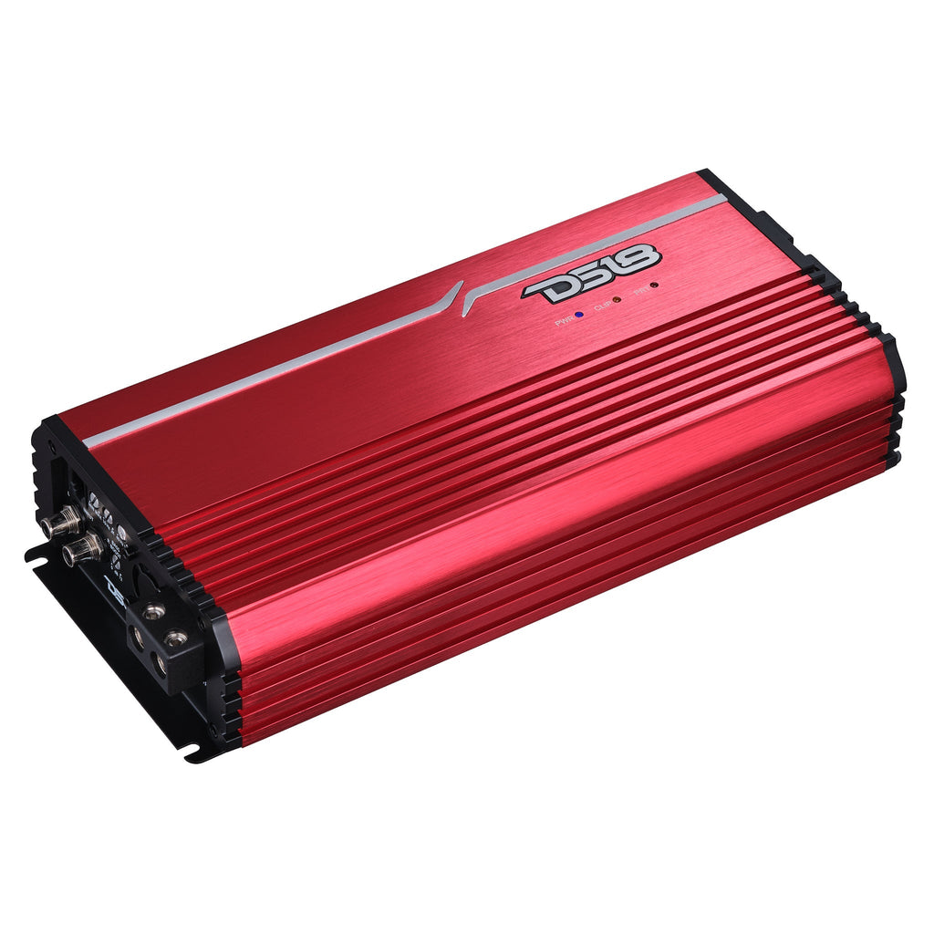 DS18 FRP-5K/RD Compact Full-Range Class D 1-Channel Amplifier 5,000 Watts Rms @ 1-Ohm - Red — image 3