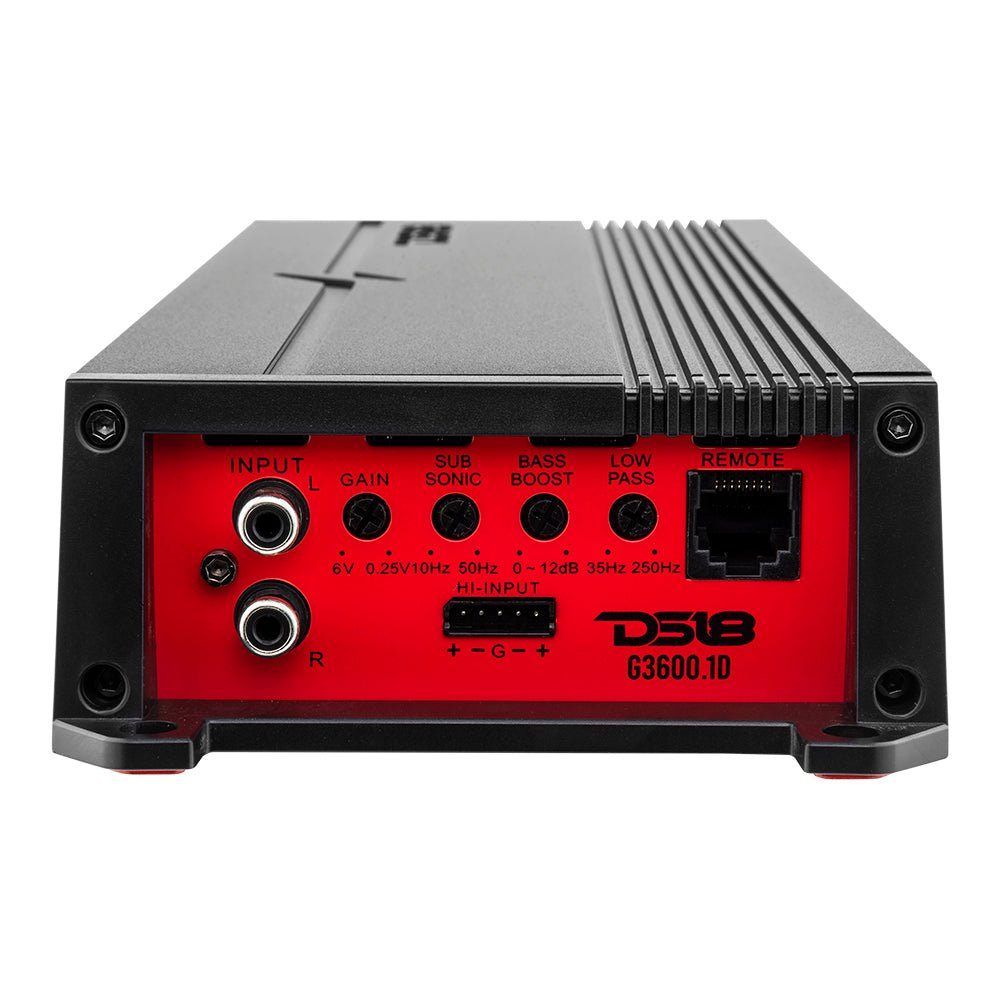 DS18 G3600.1D GEN-X Class D 1-Channel Amplifier | 1200W RMS @ 1-Ohm — image 3