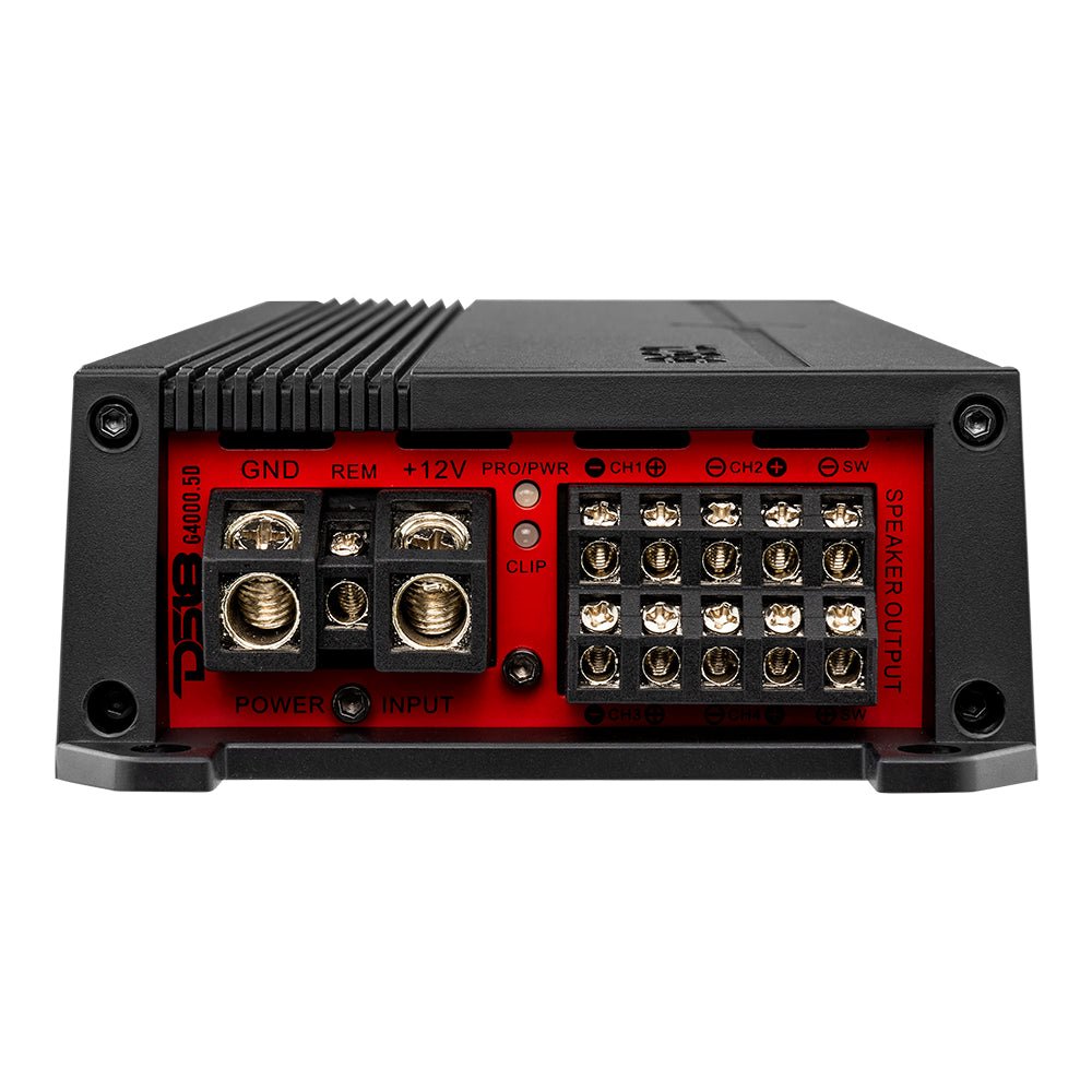 DS18 G4000.5D GEN-X 5-Channel Class D Amplifier | 4 x 130W RMS @ 4-Ohm + 1  x 900W RMS @ 1-Ohm — image 3