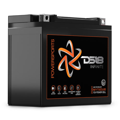 DS18 INF-YTX20L-BS INFINITE 800 Watts 20 AH AGM Power Cell For Power Sports — image 1