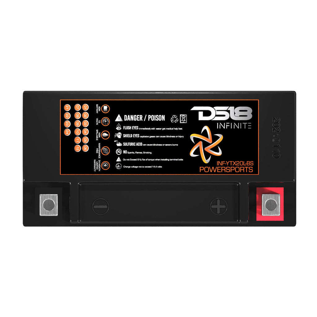 DS18 INF-YTX20L-BS INFINITE 800 Watts 20 AH AGM Power Cell For Power Sports — image 4