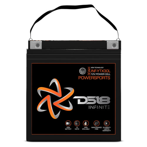 DS18 INF-YTX30L-BS INFINITE 1100 Watts 30 AH AGM Power Cell For Power Sports — image 2
