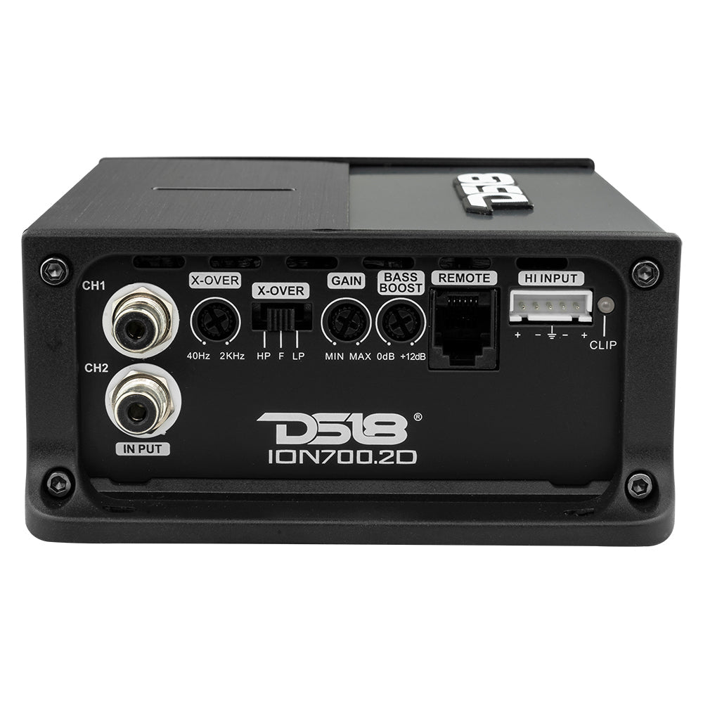 DS18 ION700.2D Compact 2-Channel Class D Amplifier â€” 2 x 350W RMS product image 4