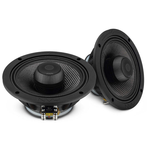 DS18 NVY-6CFZT-N4 6.5” 2-Way Coaxial Loudspeaker with Water-Resistant Carbon Fiber Cone, 1” Bullet Tweeter, Neodymium Magnet | 300W RMS 4-Ohm — image 1