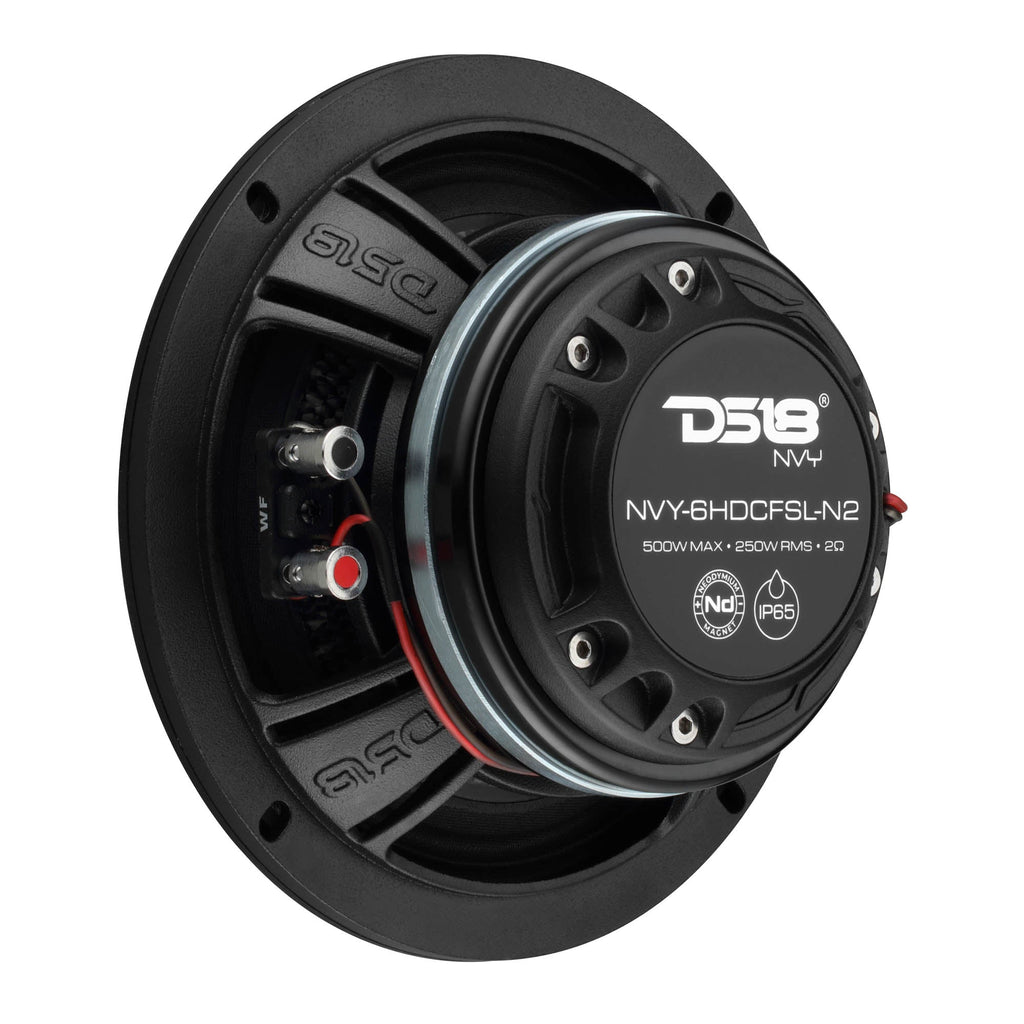DS18 NVY-6HDCFSL-N2 6.5” Slim Hybrid Loudspeakers with Compression Driver, Carbon Fiber Cone and Neodymium Magnet | 250W RMS 2-Ohm — image 5