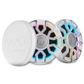 DS18 NVY-M6/WH 6.5” Marine Coaxial Speaker With Kevlar Cone, Bullet Tweeter, Neodymium Magnet, and Digital LED Lights | 200W RMS 4-Ohm — image 1
