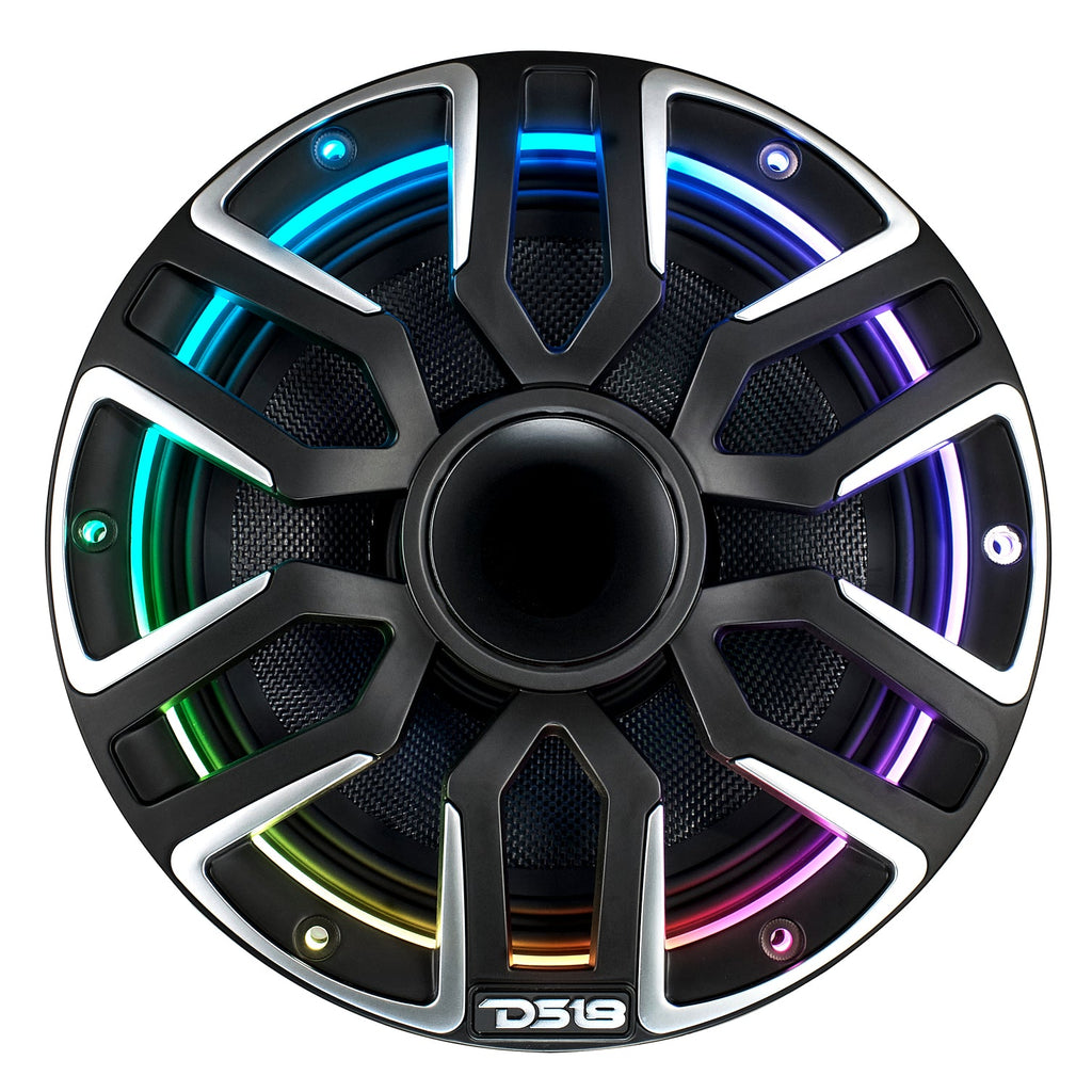 DS18 NVY-M8DC/BK 8" Marine Grade Hybrid Coaxial Speaker With Neodymium Magnet, Kevlar Cone, and Compression Driver | 200W RMS 4-Ohm — image 4