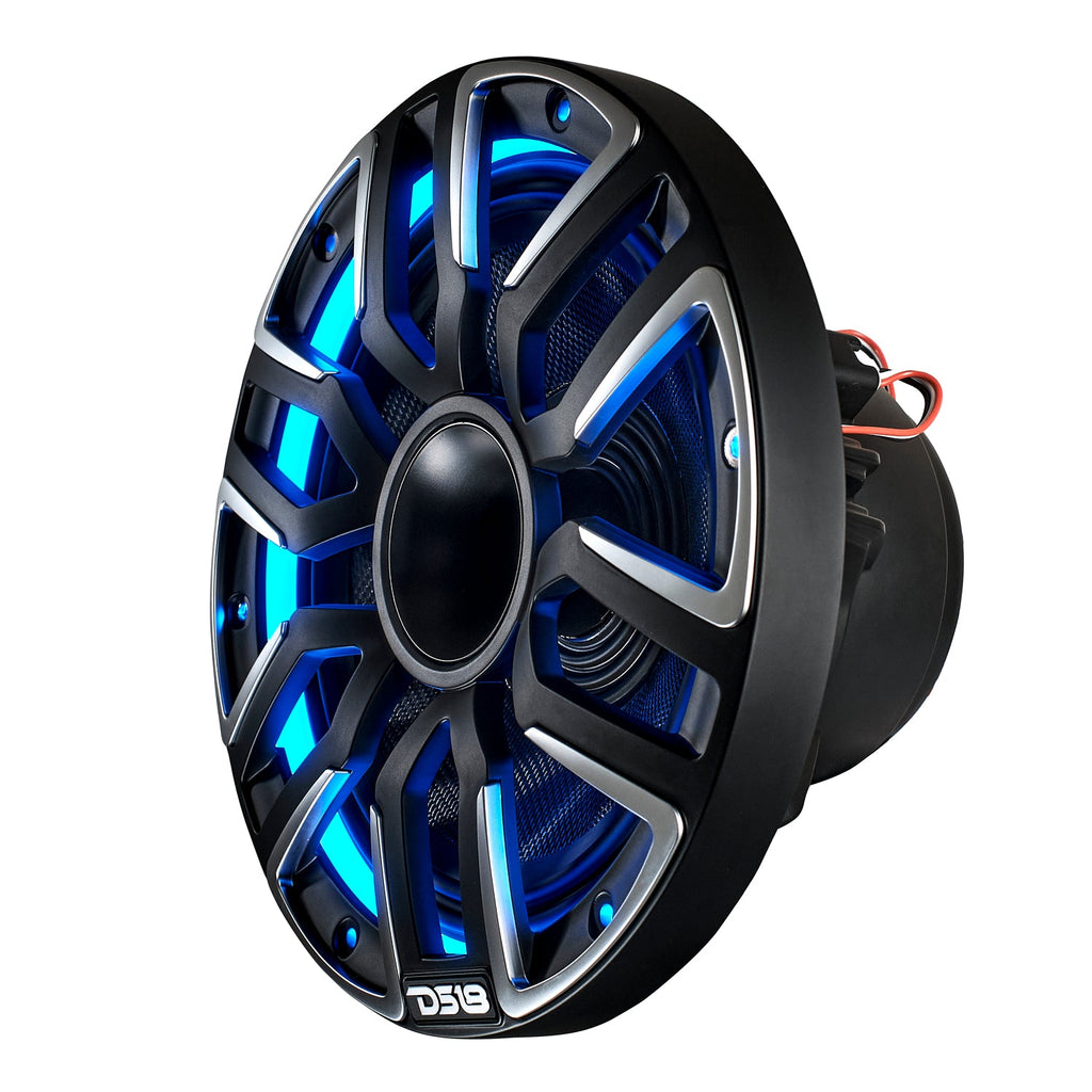 DS18 NVY-M8DC/BK 8" Marine Grade Hybrid Coaxial Speaker With Neodymium Magnet, Kevlar Cone, and Compression Driver | 200W RMS 4-Ohm — image 5