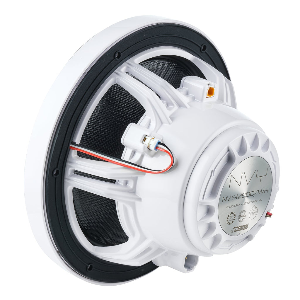 DS18 NVY-M8DC/WH 8" Marine Grade Hybrid Coaxial Speaker With Neodymium Magnet, Kevlar Cone, and Compression Driver | 200W RMS 4-Ohm — image 7