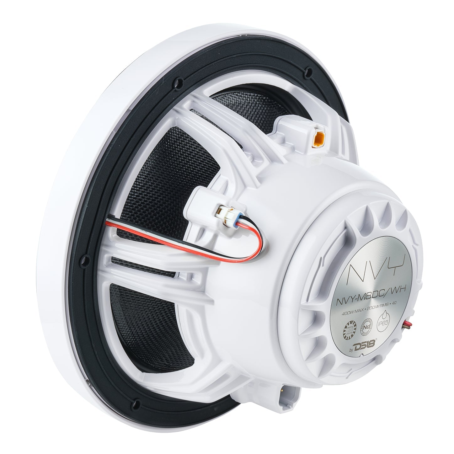 DS18 NVY-M8DC/WH 8" Marine Grade Hybrid Coaxial Speaker With Neodymium Magnet, Kevlar Cone, and Compression Driver | 200W RMS 4-Ohm — image 7
