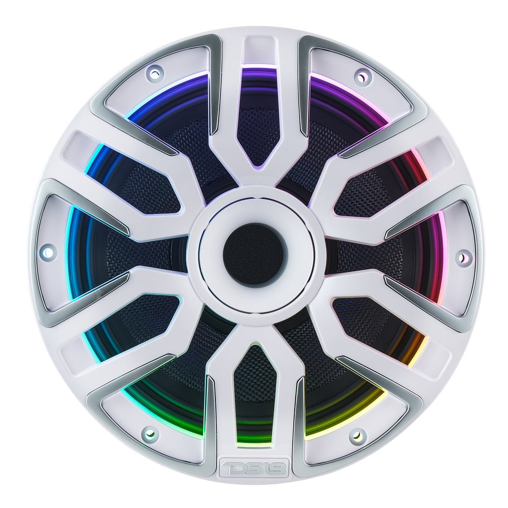 DS18 NVY-M8DC/WH 8" Marine Grade Hybrid Coaxial Speaker With Neodymium Magnet, Kevlar Cone, and Compression Driver | 200W RMS 4-Ohm — image 4