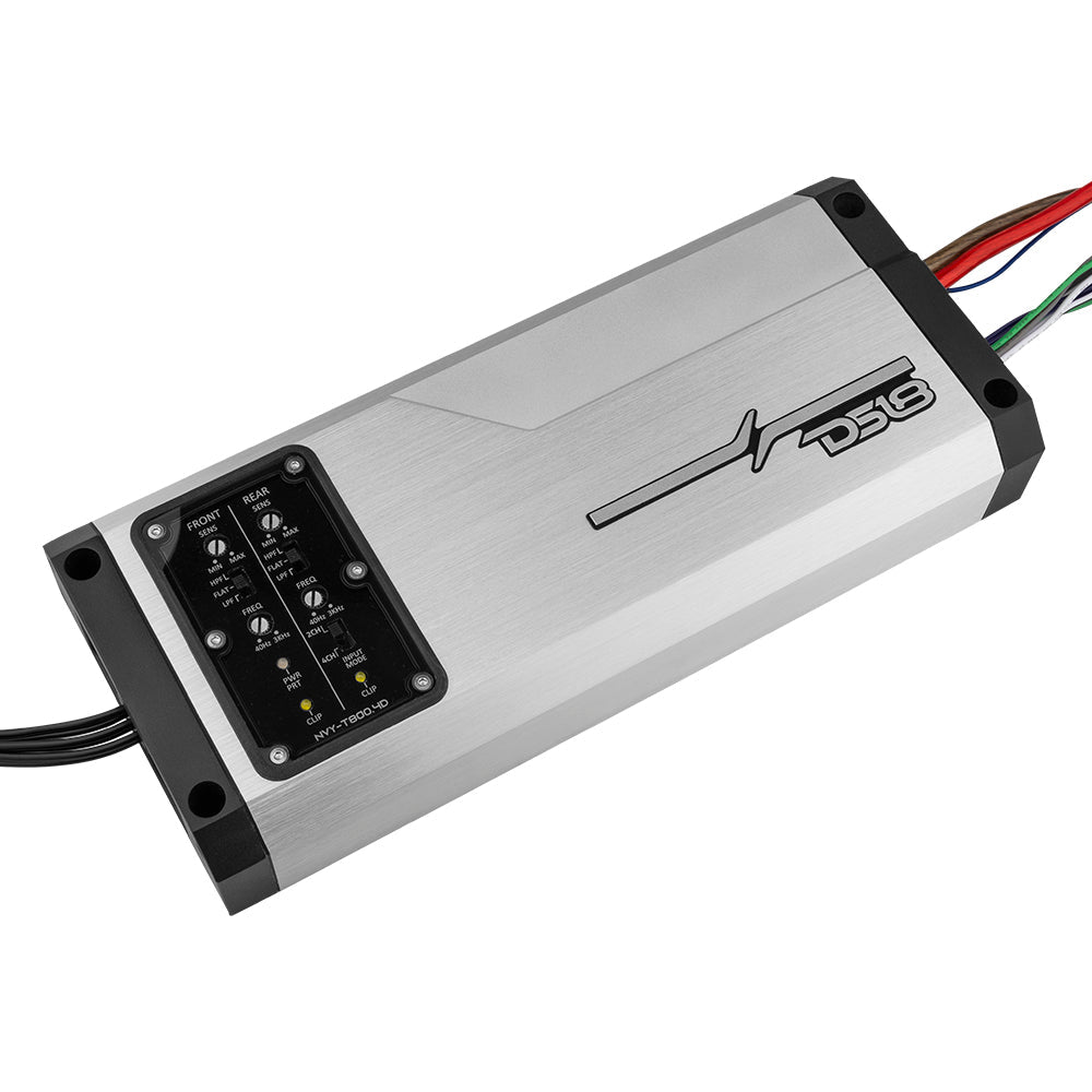 DS18 NVY-T800.4D IP67 4-Channel Class D Amplifier — 4 x 200W RMS — image 3