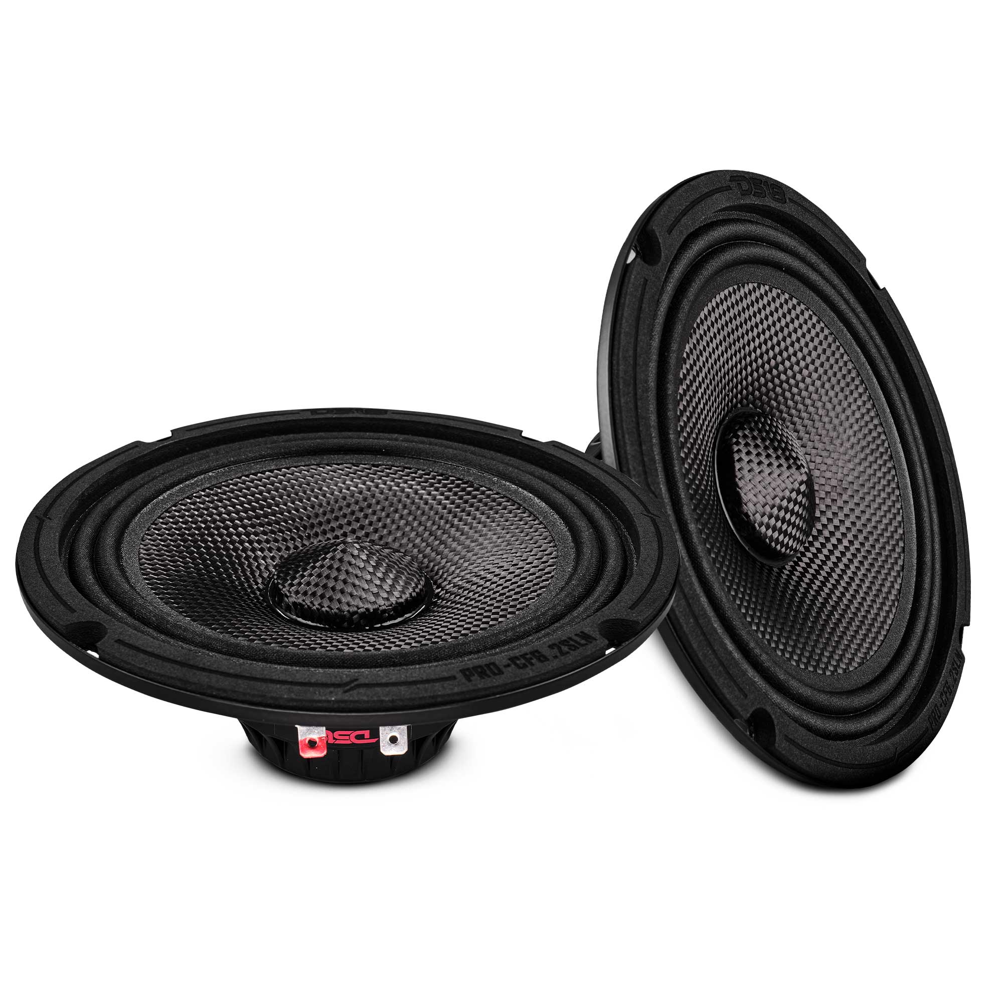 DS18 PRO-CF6.2SLN 6.5” Slim Motorcycle & Motorsports Loudspeaker With Neodymium Magnet and Water Resistant Carbon Fiber Cone | 2-Ohm 150W RMS — image 2
