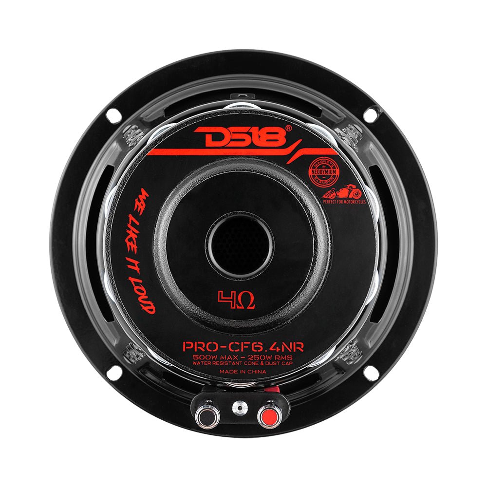 DS18 PRO-CF6.4NR PRO 6.5" Neodymium Carbon Fiber Water resistant Cone Mid-Bass Loudspeaker 250 Watts Rms 4-Ohm — image 6