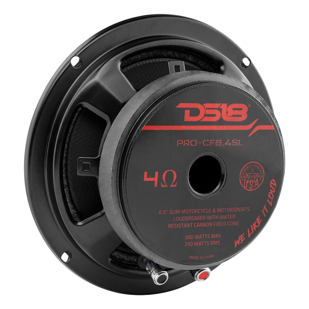 DS18 PRO-CF6.4SL PRO 6.5” Shallow Mid-Bass Loudspeaker with Carbon Fiber Water-Resistant Cone | 250W RMS 4-Ohm — image 4