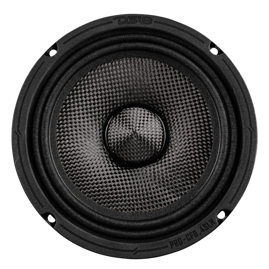 DS18 PRO-CF6.4SLN 6.5” Slim Motorcycle & Motorsports Loudspeaker With Neodymium Magnet and Water Resistant Carbon Fiber Cone | 4-Ohm 150W RMS — image 3