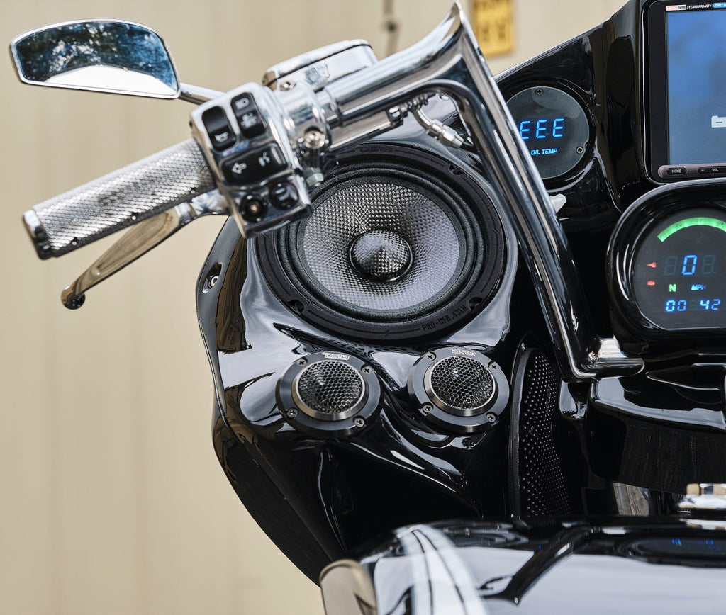 DS18 PRO-CF6.4SLN 6.5” Slim Motorcycle & Motorsports Loudspeaker With Neodymium Magnet and Water Resistant Carbon Fiber Cone | 4-Ohm 150W RMS — image 2