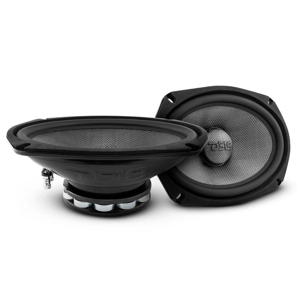 DS18 PRO-CF69.4NR PRO 6x9" Neodymium Carbon Fiber Water resistant Cone Mid-Bass Loudspeaker 300 Watts Rms 4-Ohm — image 2