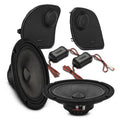DS18 PRO-CF6.4SLN.2pk + NVY-HDGRGTW.1423LD Harley-Davidson Road Glide 2014–2023 Front Stage Audio Upgrade Kit | 6.5" Slim Midrange Speakers + Bullet Tweeter NVY Grilles — image 1