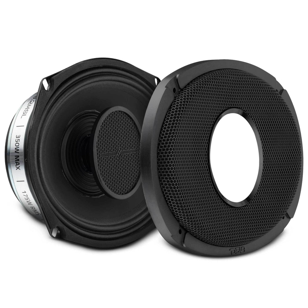 DS18 PRO-HY69.2MSL PRO 6x9” Hybrid Slim Loudspeaker with Water-Resistant Cone and Compression Driver Horn | 175W RMS 2-Ohm — image 1