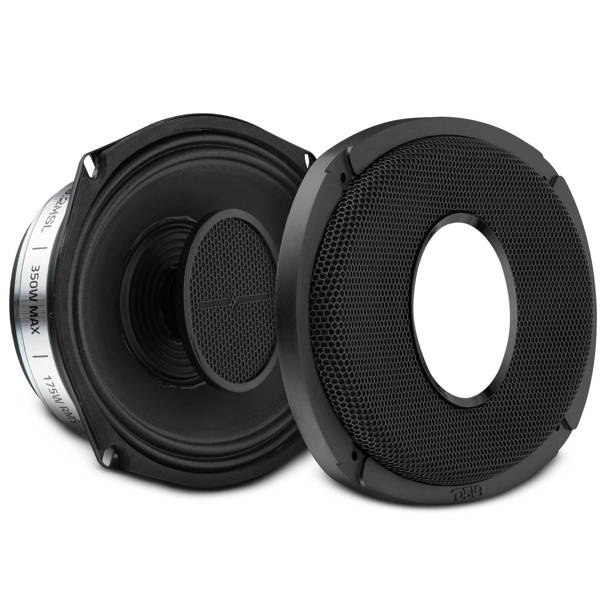 DS18 PRO-HY69.2MSL PRO 6x9” Hybrid Slim Loudspeaker with Water-Resistant Cone and Compression Driver Horn | 175W RMS 2-Ohm — image 1